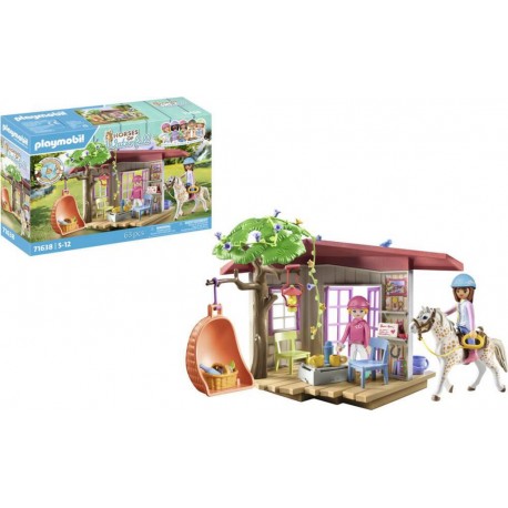 PLAYMOBIL 71638 ESPACE DETENTE AVEC CAVALIERES