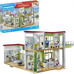 PLAYMOBIL 71615 HOPITAL AMENAGE AVEC TOIT VEGETAL