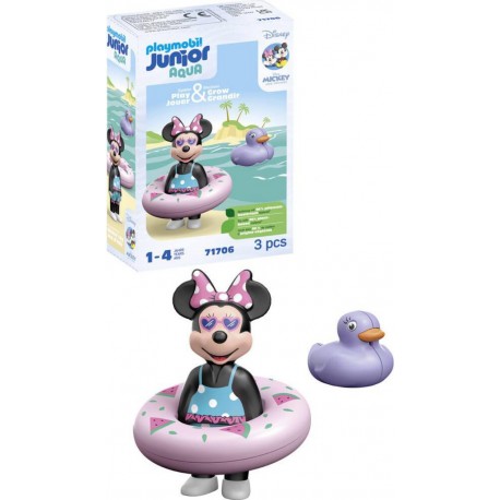 PLAYMOBIL 71706 JUNIOR ET DISNEY MINNIE AVEC BOUEE