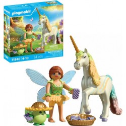 PLAYMOBIL 71840 LICORNE FLEUR D'ARC-EN-CIEL AVEC FEE