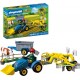 PLAYMOBIL 72163 PETIT TRACTEUR AVEC ANDAINEUR A FOIN