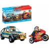 PLAYMOBIL 2 PICK-UP DE POLICE, MOTO ET PERSONNAGES-71875