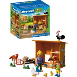 PLAYMOBIL 72168 RECOLTE D'ŒUFS AU POULAILLER, RENARD