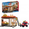 PLAYMOBIL 72195 RESTAURANT EN FEU & QUAD DE POMPIERS