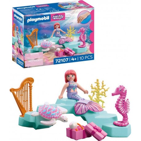 PLAYMOBIL 72107 SIRENE, CADEAUX & ANIMAUX MARINS