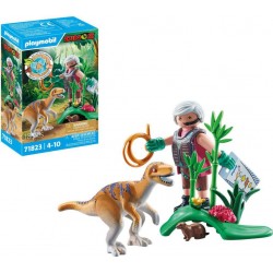PLAYMOBIL 71823 VELOCIRAPTOR ET EXPLORATEUR AVEC LASSO