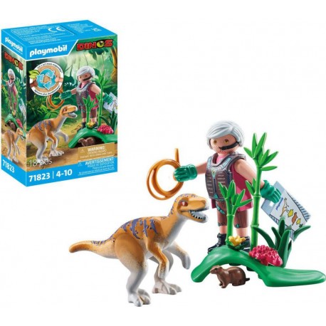PLAYMOBIL 71823 VELOCIRAPTOR ET EXPLORATEUR AVEC LASSO
