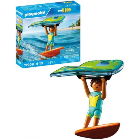 PLAYMOBIL 71909 WINGSURFER HOMME, PLANCHE ET AILE