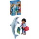 PLAYMOBIL 72091 ZOO DAUPHIN ET VISITEUR