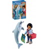 PLAYMOBIL 72091 ZOO DAUPHIN ET VISITEUR