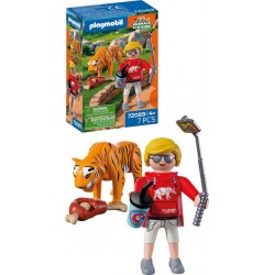 PLAYMOBIL 72089 ZOO TIGRE ET VISITEUR