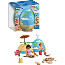 PLAYMOBIL 72101 ŒUF 2EN1 VACANCES A LA PLAGE