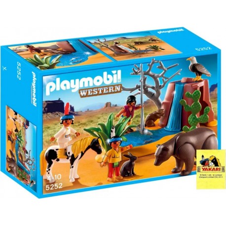 PLAYMOBIL 5252 Western Enfants indiens avec animaux (Yakari)