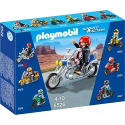 PLAYMOBIL 5526 Sports & Action Chopper bleu