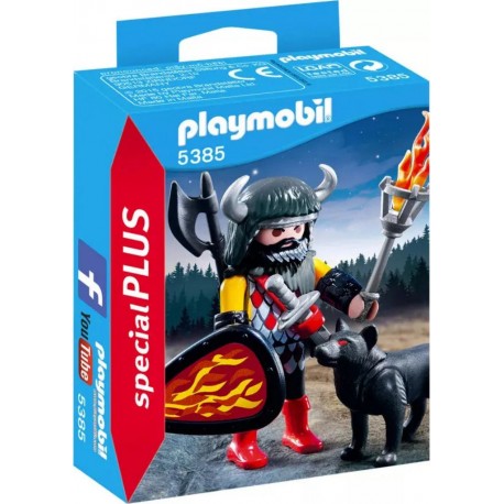 PLAYMOBIL 5385 Special Plus Guerrier avec Loup