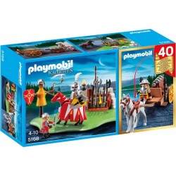 PLAYMOBIL 5168 Knights Compact Set Tournoi des chevaliers avec canon