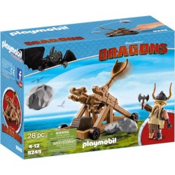 PLAYMOBIL 9245 Dragons (DreamWorks) Gueulfor avec catapulte