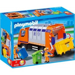 PLAYMOBIL 4418 City Life Camion de recyclage des ordures