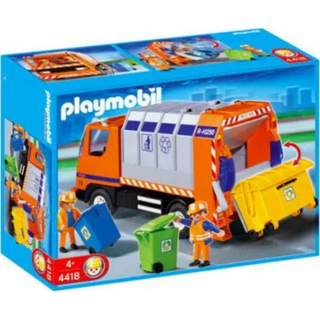 PLAYMOBIL 4418 City Life Camion de recyclage des ordures