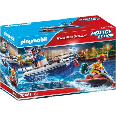 PLAYMOBIL 70463 City Action Garde-côte et voleur à Jet-Ski