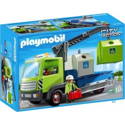 PLAYMOBIL 6109 City Action Camion avec grue et conteneurs à verre
