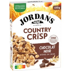 JORDANS COUNTRY CRISP CHOCOLAT NOIR 550g